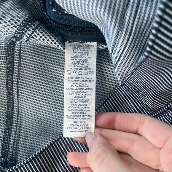 Prana Kara indigo stripe mini skirt‎ Women’s Size 2 - Picture 7 of 10